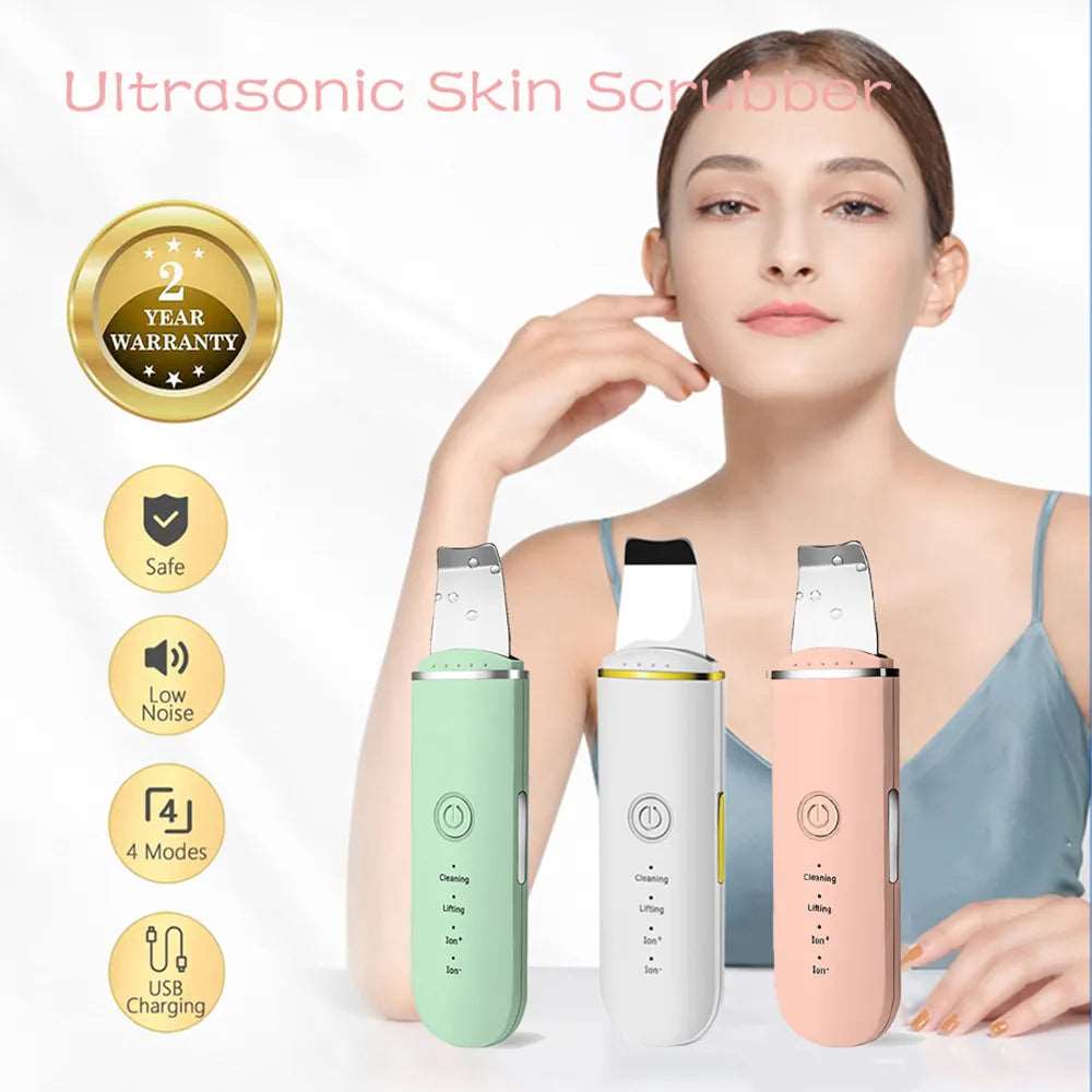 Beauty Ultrasonic Skin Scrubber USB Plug Facial Blackhead Remover Face Massager