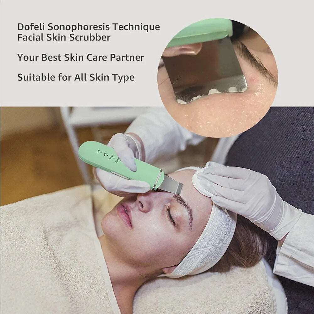 Beauty Ultrasonic Skin Scrubber USB Plug Facial Blackhead Remover Face Massager